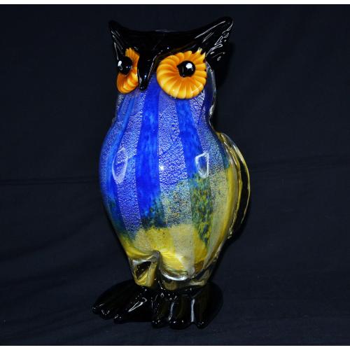Сова из муранского стекла, Италия, 1970-е годы. 