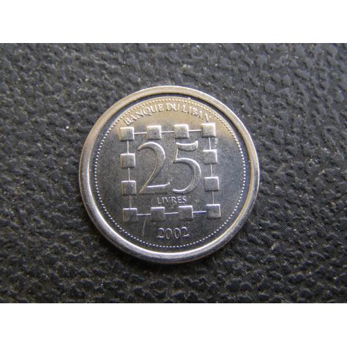 25 ливров Ливан 2005 г