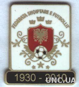 Албания, федерация футбола, юбилей 80 лет,ЭМАЛЬ /Albania football federation pin
