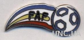 Андорра, федерация футбола,№1,ЭМАЛЬ /Andorra football union federation pin badge