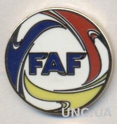 Андорра, федерация футбола,№2,ЭМАЛЬ /Andorra football union federation pin badge