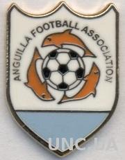 Ангилья, федерация футбола, №1, ЭМАЛЬ / Anguilla football association enamel pin