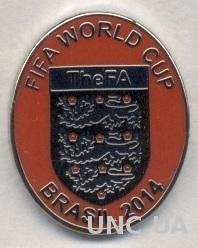 Англия, федерация футбола,№4, ЭМАЛЬ /England football association federation pin