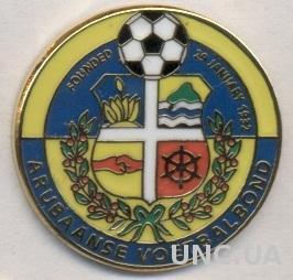 Аруба, федерация футбола, №1, ЭМАЛЬ / Aruba football union federation pin badge