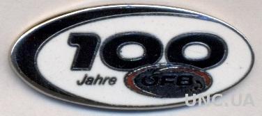 Австрия, федерация футбола, юбилей 100, ЭМАЛЬ / Austria football federation pin