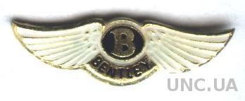 автомобиль Бентли, тяжелый металл / Bentley car pin badge