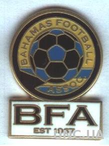 Багамы,федерация футбола,№1, ЭМАЛЬ /Bahamas football federation enamel pin badge