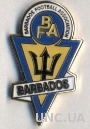 Барбадос, федерация футбола, №4, ЭМАЛЬ / Barbados football federation pin badge