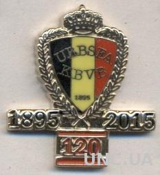 Бельгия, федерация футбола, юбилей 120, ЭМАЛЬ / Belgium football federation pin