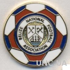 Белиз, федерация футбола,№1, ЭМАЛЬ /Belize football association enamel pin badge