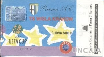 билет Parma AC,Italy/Италия-Wisla Krakow,Poland/Польша 1998 match stadium ticket