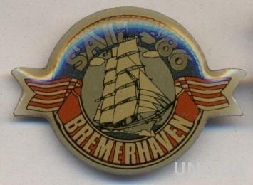 Бремерхафен (Германия) регата 1986, тяжмет / Germany Bremerhaven Sail 1986 badge