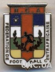 ЦАР, федерация футбола,ЭМАЛЬ /Central African Republic football federation badge