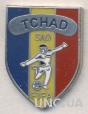 Чад, федерация футбола, ЭМАЛЬ / Chad football federation enamel pin badge
