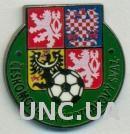 Чехия, федерация футбола, №1, ЭМАЛЬ / Czech football federation enamel pin badge