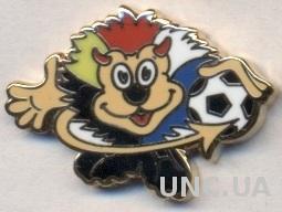 Чемпионат Европы 2000 талисман,ЭМАЛЬ /Euro 2000 Belgium-Netherlands football pin