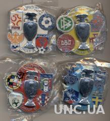 Чемпионат Европы 2012,коллекция 4 группы,ЭМАЛЬ ЭКСКЛЮЗИВ /Euro 2012 4group pin's