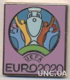 Чемпионат Европы 2020, №3, ЭМАЛЬ / Euro 2020 logo football enamel pin badge
