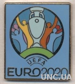 Чемпионат Европы 2020, №4, ЭМАЛЬ / Euro 2020 logo football enamel pin badge