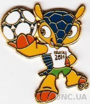 Чемпионат Мира 2014 (Бразилия)1 талисман, ЭМАЛЬ /World cup 2014 Brazil pin badge