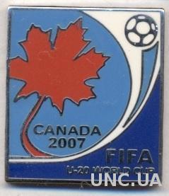 Чемпионат Мира U20 2007 (Канада) ЭМАЛЬ / World cup U20,Canada football pin badge