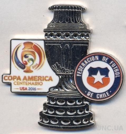 Чили (федерация футбола) чемпион 2016 ЭМАЛЬ / Chile football champion pin badge