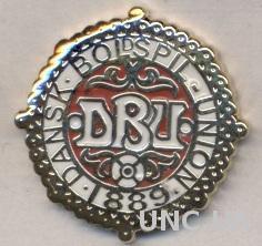 Дания, федерация футбола,№1, ЭМАЛЬ /Denmark football federation enamel pin badge