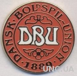 Дания, федерация футбола,№2, ЭМАЛЬ /Denmark football federation enamel pin badge