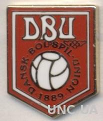 Дания, федерация футбола,№3, ЭМАЛЬ /Denmark football federation enamel pin badge
