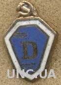 ДСО и ФК Даугава Рига,№1 ЭМАЛЬ / Daugava Riga USSR sports society football badge