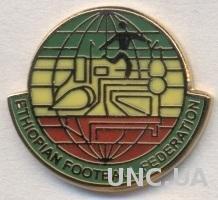 Эфиопия, федерация футбола, №4, ЭМАЛЬ / Ethiopia football federation pin badge