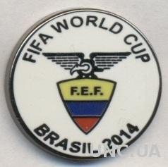 Эквадор,федерация футбола,№2,ЭМАЛЬ /Ecuador football federation enamel pin badge