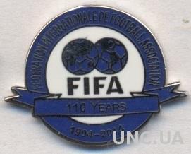 ФИФА, конфедерация футбола, юбилей 110, ЭМАЛЬ / FIFA football confederation pin