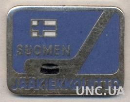 Финляндия,федерация хоккея,№2 ЭМАЛЬ / Finland hockey federation enamel pin badge