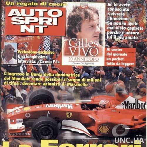 Формула-1, Автоспринт №19-2002 +G.Villeneuve memory / Autosprint Formula-1 Italy