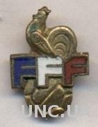 Франция,федерация футбола,№7 ЭМАЛЬ /France football federation pin badge insigne