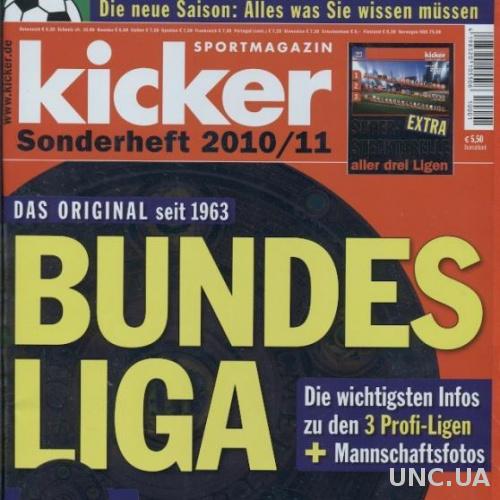 Футбол,Чемпионат Германии 2010-11,спецвыпуск Кикер /Kicker Sonderheft Bundesliga