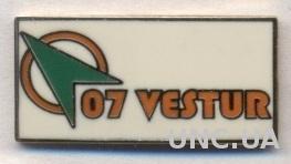 футбол.клуб 07 Вестур (Фареры) ЭМАЛЬ / 07 Vestur,Faroe football enamel pin badge