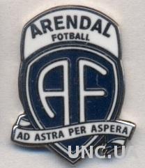 футбол.клуб Арендал (Норвегия) ЭМАЛЬ / Arendal Fotball,Norway football pin badge