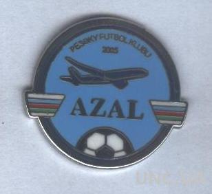 футбол.клуб АзАЛ Баку (Азербайджан), ЭМАЛЬ / AzAL, Azerbaijan football pin badge