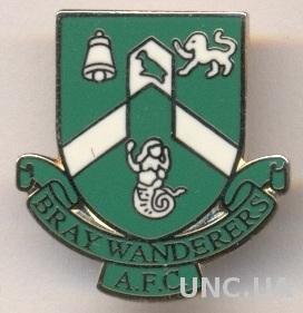 футбол.клуб Брэй Уондерерс (Ирлан)2 ЭМАЛЬ /Bray Wanderers,Ireland football badge