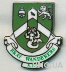 футбол.клуб Брэй Уондерерс (Ирланд.)1 ЭМАЛЬ /Bray Wanderers,Ireland football pin