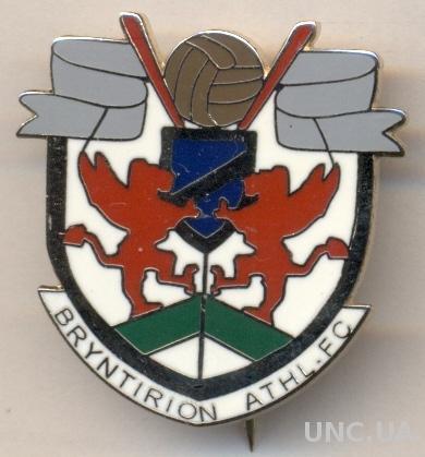 футбол.клуб Бринтирион (Уэльс) ЭМАЛЬ / Bryntirion Athletic, Wales football badge
