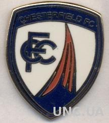 футбол.клуб Честерфилд (Англия)ЭМАЛЬ /Chesterfield FC,England football pin badge