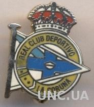 футбол.клуб Депортиво ЛК(Испан)2 ЭМАЛЬ /Deportivo La Coruna,Spain football badge