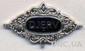 футбол.клуб Дьерв (Норвегия), ЭМАЛЬ / SK Djerv Bergen, Norway football pin badge