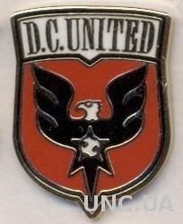 футбол.клуб Ди Си Юнайтед (США) ЭМАЛЬ / DC United, USA soccer football pin badge