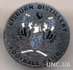 футбол.клуб Дистиллери(Сев.Ирлан)1 ЭМАЛЬ /Distillery FC,N.Ireland football badge