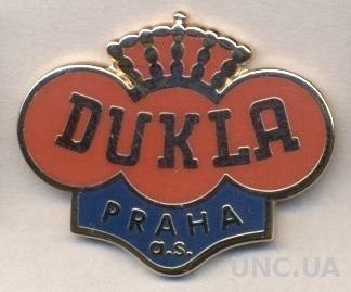футбол.клуб Дукла Прага (Чехия)2 ЭМАЛЬ / FK Dukla Praha,Czech football pin badge