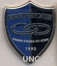 футбол.клуб ЭБ/Стреймур (Фареры)2 ЭМАЛЬ / EB/Streymur, Faroe football pin badge